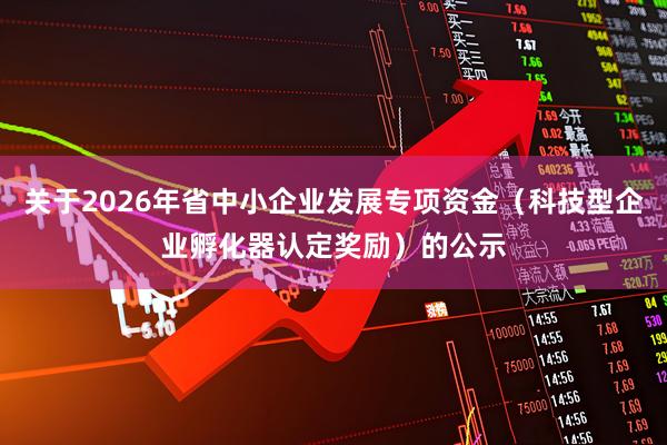 关于2026年省中小企业发展专项资金（科技型企业孵化器认定奖励）的公示